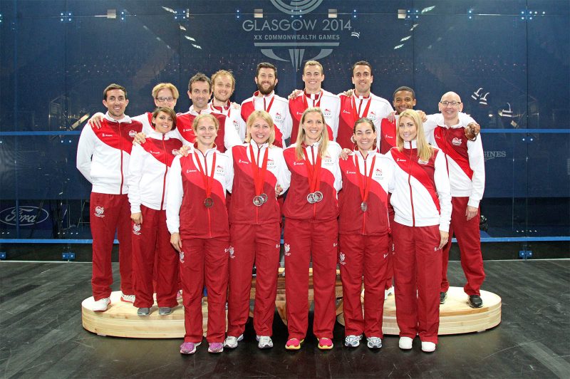 Team England with Matthew pictured centre right on the back row